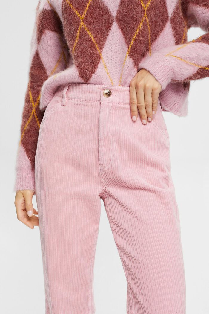 CORDUROY mix & match wide leg trousers, LIGHT PINK, detail image number 0