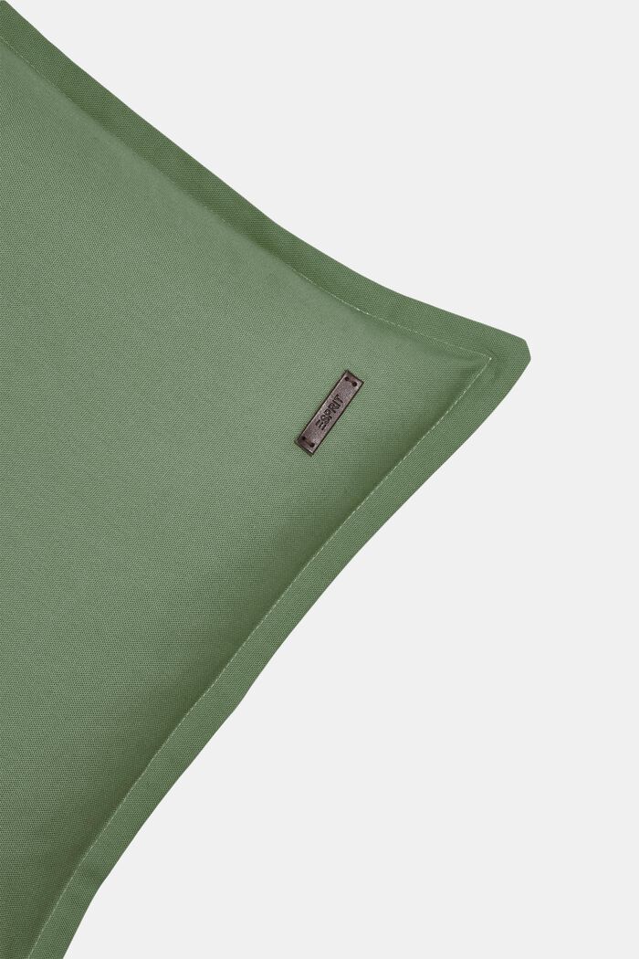 Bi-colour cushion cover made of 100% cotton, GREEN, detail image number 1