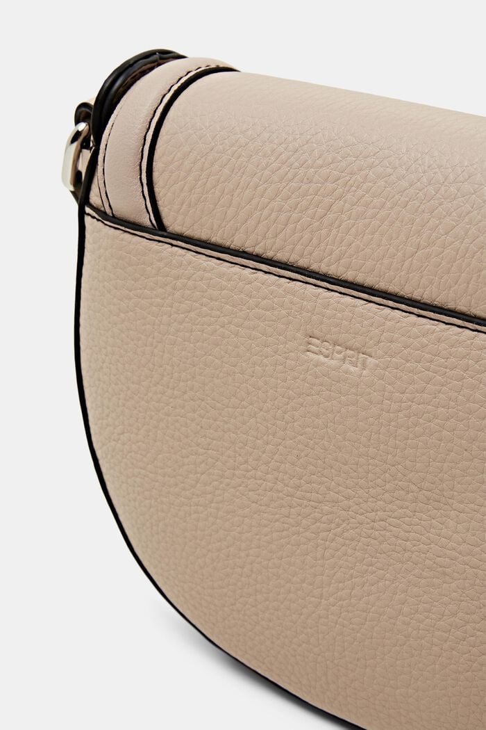 Faux leather cross body bag, LIGHT BEIGE, detail image number 1