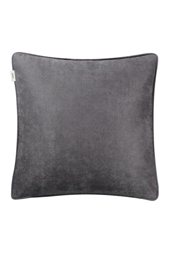 Plain coloured decorative cushion cover, GREY, detail image number 2
