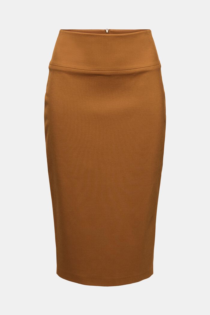 SOFT PUNTO Mix + Match stretch skirt, CARAMEL, detail image number 0
