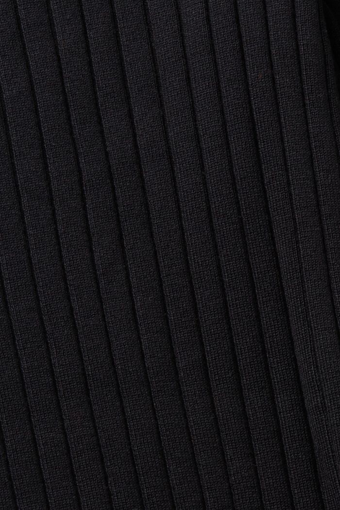 Striped rib-knit jumper, BLACK, detail image number 5