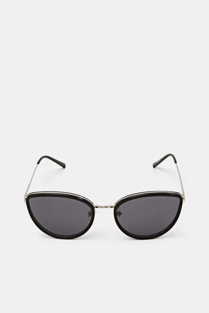 Cat-eye sunglasses, BLACK, detail image number 0