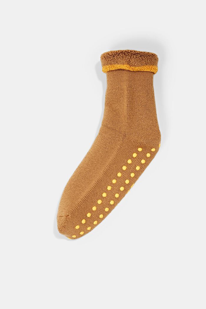 Soft stopper socks, wool blend, DUNE, detail image number 0