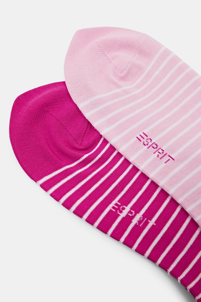 2-Pack Striped Chunky Knit Socks, PINK, detail image number 2