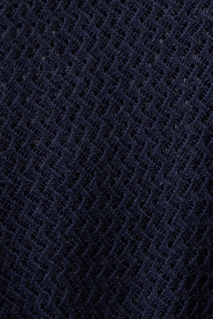Structured V-Neck Sweater, NAVY, detail image number 5