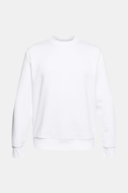 Recycled: plain-coloured sweatshirt, WHITE, overview
