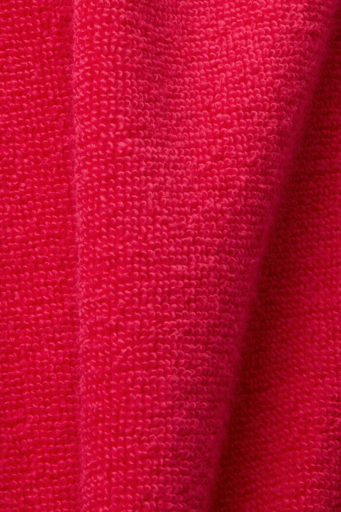 Terry cloth bathrobe with striped lining, RASPBERRY, detail image number 4