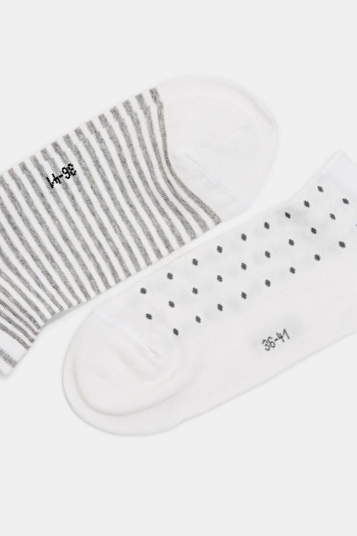 5-pack of trainer socks, organic cotton, WHITE, detail image number 1