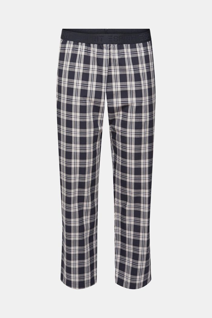 Checked pyjama trousers, NAVY, detail image number 6