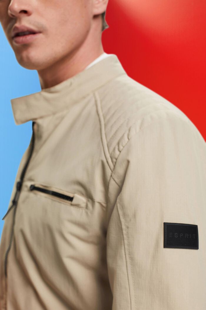 Water-repellent ripstop jacket, LIGHT BEIGE, detail image number 2