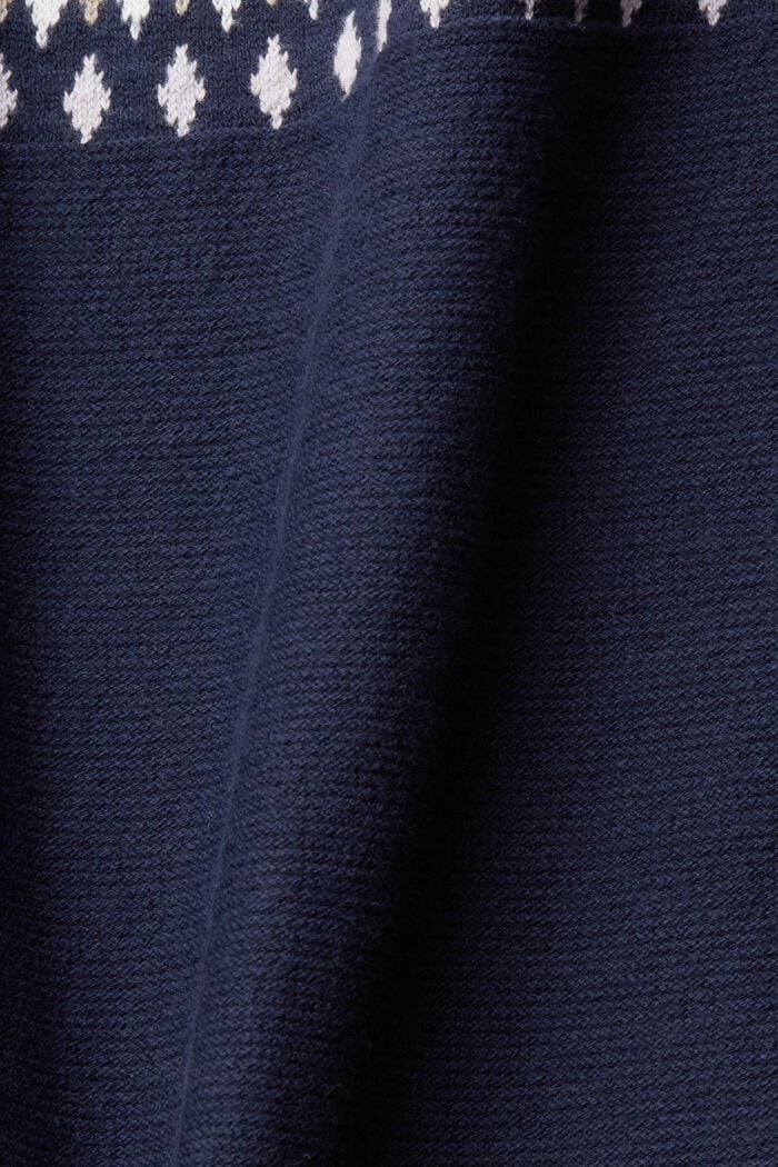 Jacquard jumper, NAVY, detail image number 5