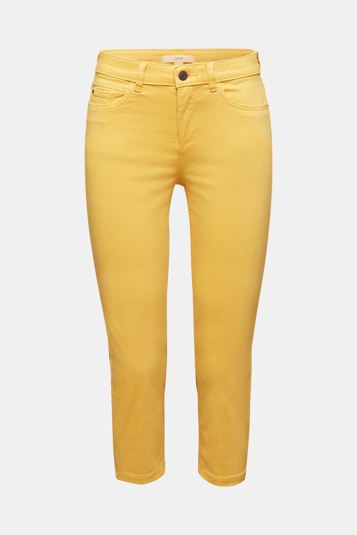 Soft Capri trousers with Lycra® xtra life™, YELLOW, detail image number 0