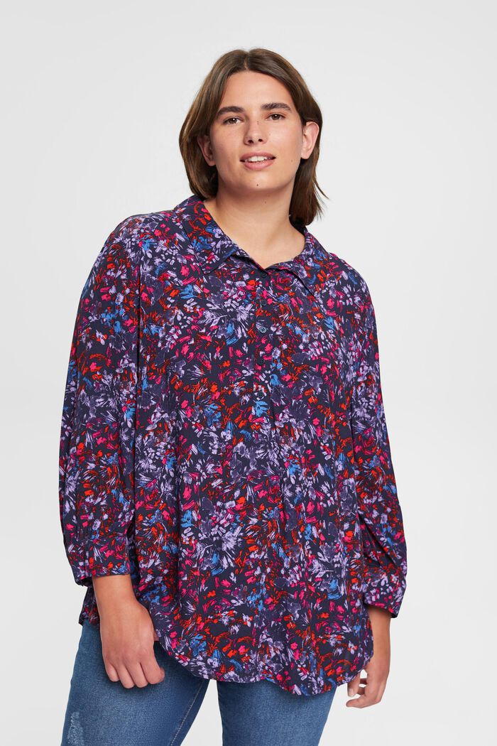 CURVY Patterned blouse, LENZING™ ECOVERO™