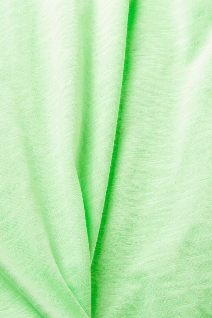 Slub cotton t-shirt, CITRUS GREEN, detail image number 5
