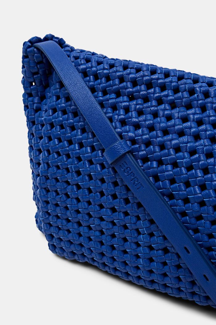 Flap Leather Shoulder Bag, BRIGHT BLUE, detail image number 1