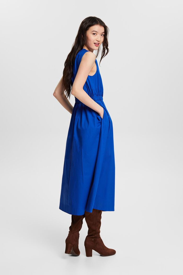 Sleeveless Midi Dress, BRIGHT BLUE, detail image number 2