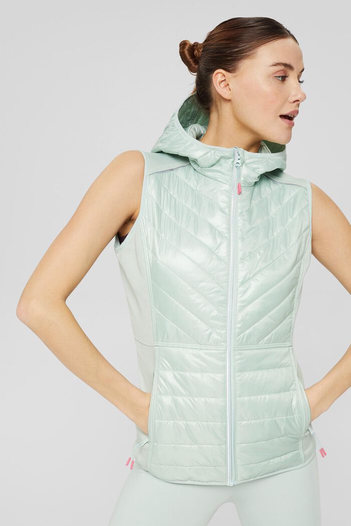 Body warmer in a mix of materials with 3M™ Thinsulate, PASTEL GREEN, detail image number 0