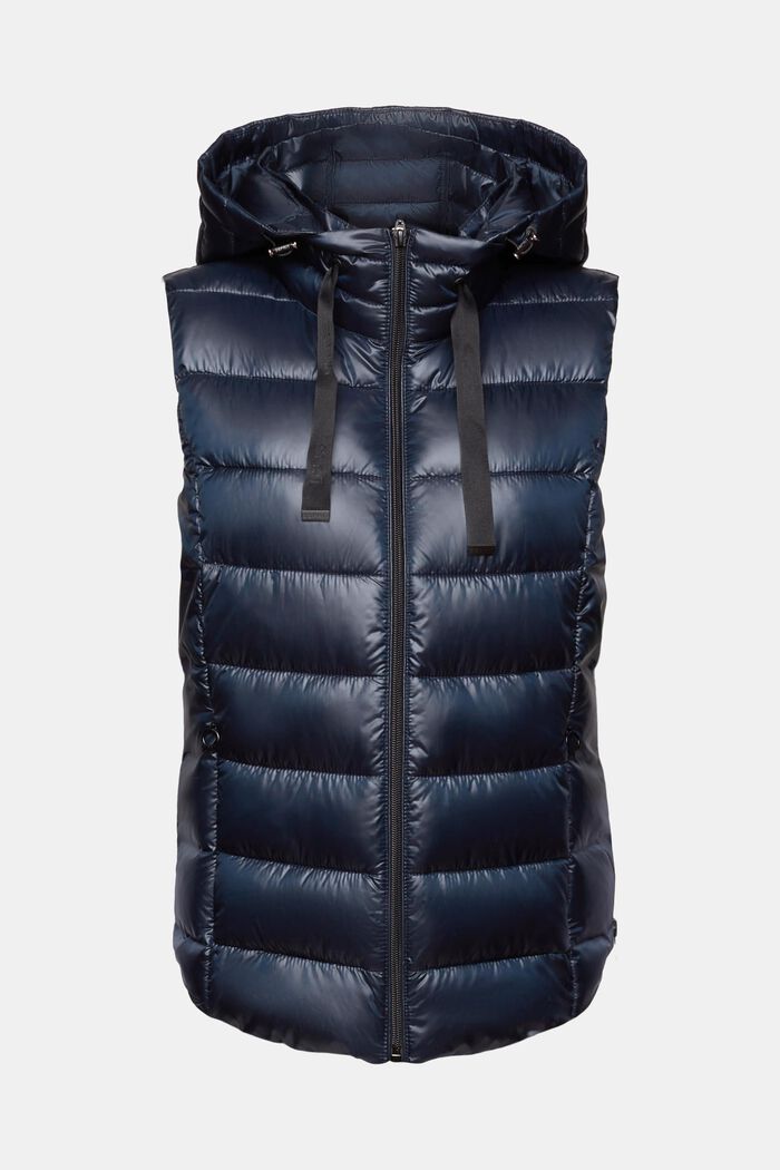 Hooded Quilted Shell Vest, NAVY, detail image number 7