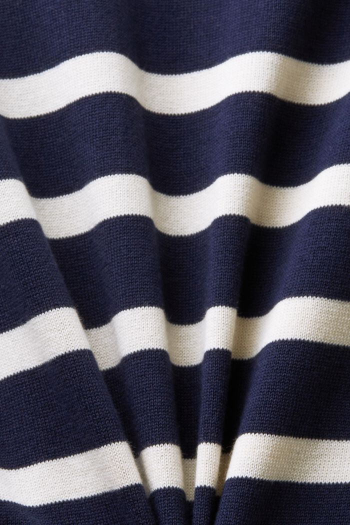Striped Sleeveless Midi Dress, NAVY, detail image number 4