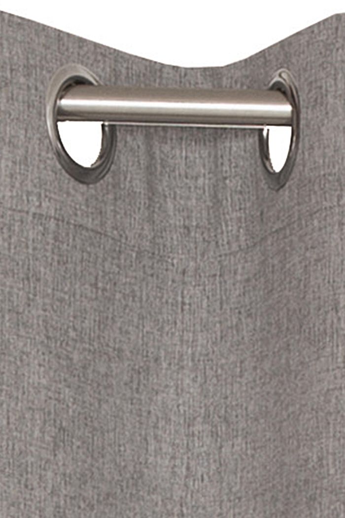 Curtains with rings, LIGHT GREY, detail image number 1
