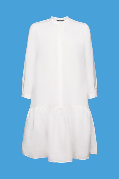 Mini shirt dress, 100% linen