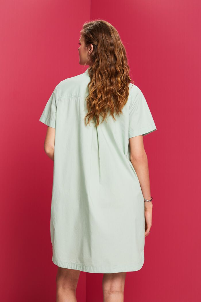 Mini shirt dress, 100% cotton, CITRUS GREEN, detail image number 3