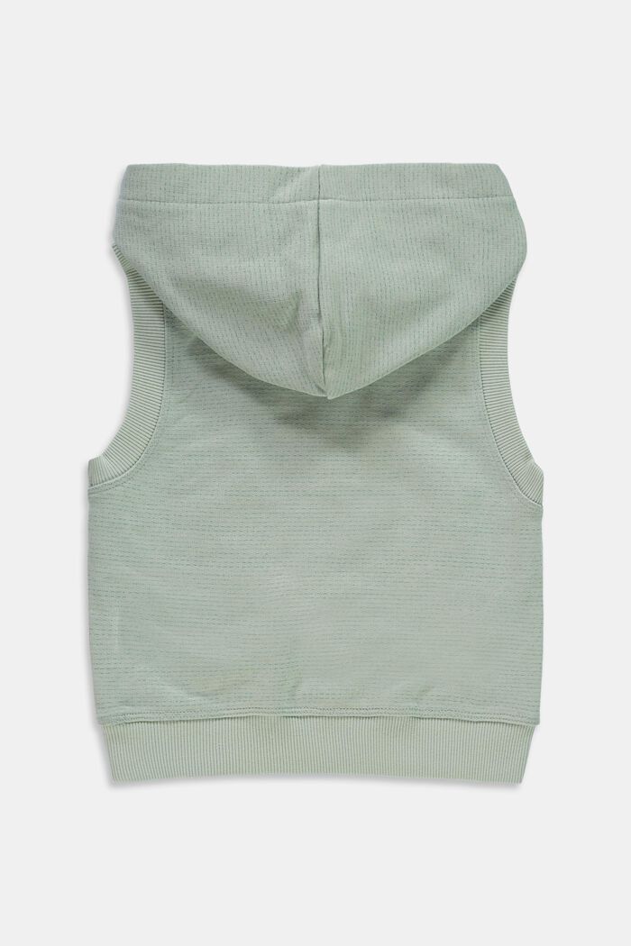 Sleeveless hoodie, 100% cotton