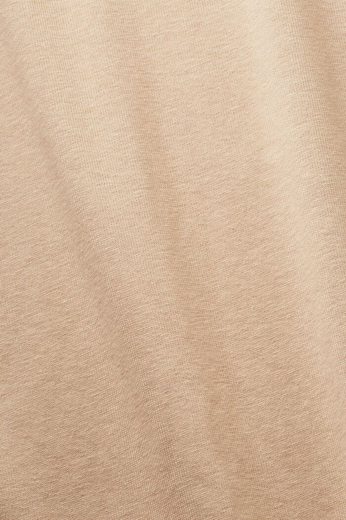 Jersey polo shirt, cotton blend, SAND, detail image number 4
