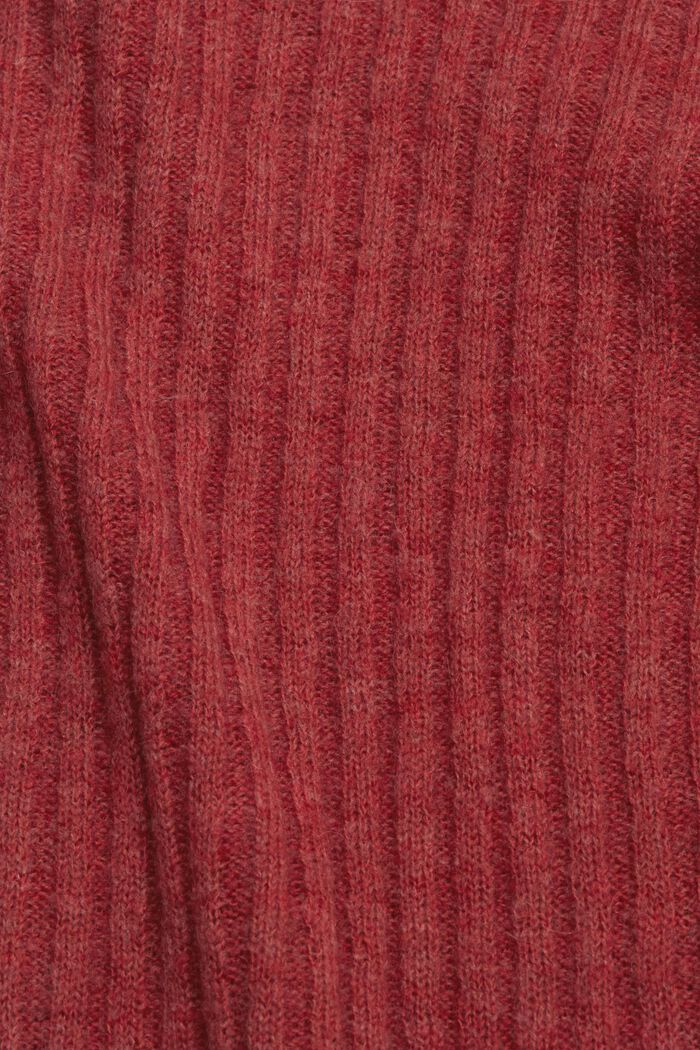 Ribbed cardigan, TERRACOTTA, detail image number 1