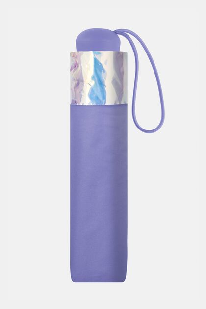 Pocket umbrella with iridescent edging