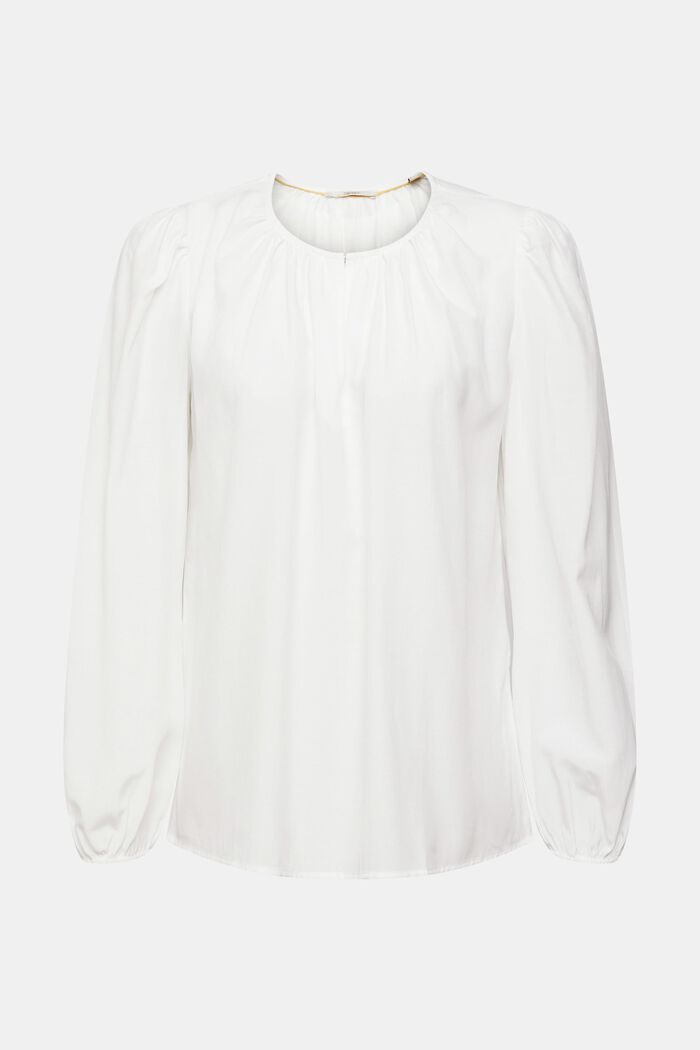 Keyhole neck blouse, LENZING™ ECOVERO™