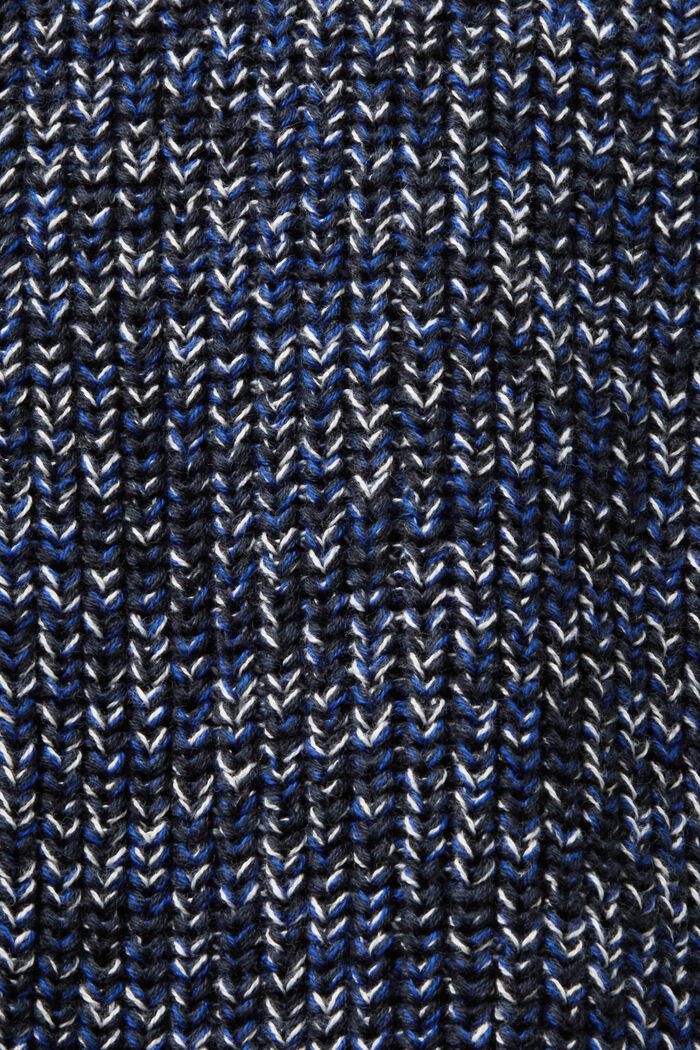 Cotton Zipper Cardigan, PETROL BLUE, detail image number 4