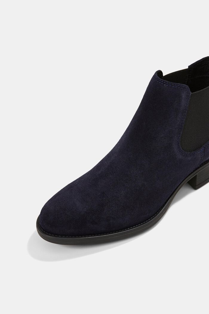 Suede Chelsea boots, NAVY, detail image number 4