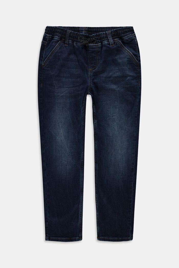 Jeans with elasticated waistband