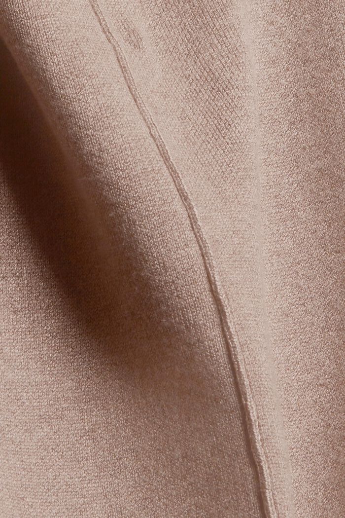 Knitted trousers with LENZING™ ECOVERO™, LIGHT TAUPE, detail image number 1
