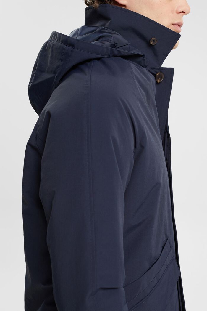 Parka with detachable hood, NAVY, detail image number 2