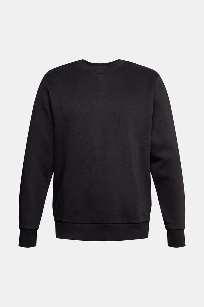 Recycled: plain-coloured sweatshirt, BLACK, detail image number 6