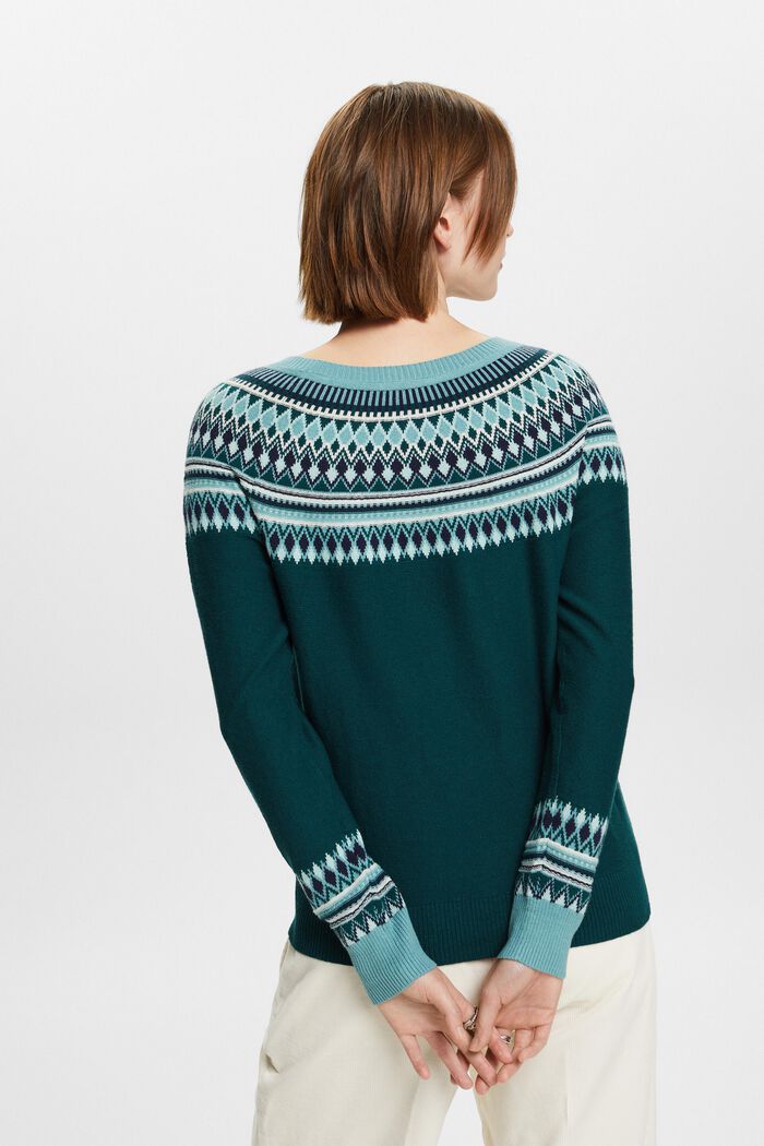ESPRIT - Cotton Jacquard Sweater at our online shop