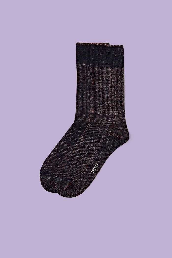 Chunky Multi-Colored Socks, SPACE BLUE, detail image number 0