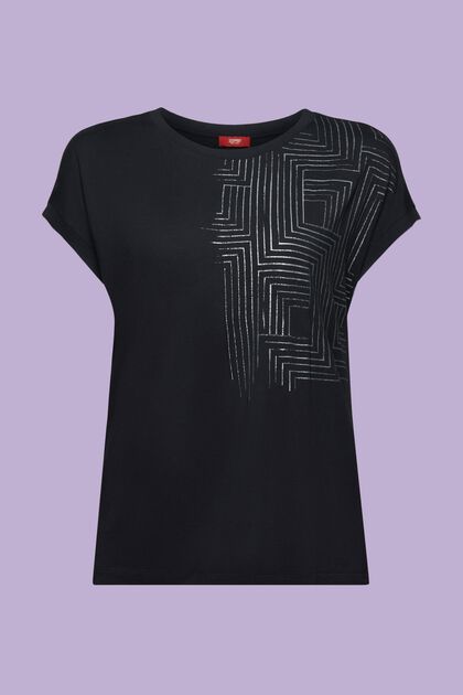Jersey Print T-Shirt, LENZING™ ECOVERO™