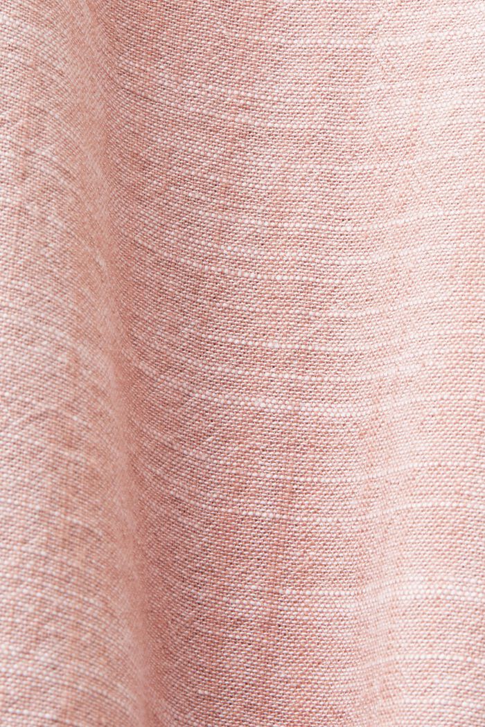 Cotton Button Down Shirt, DARK OLD PINK, detail image number 4