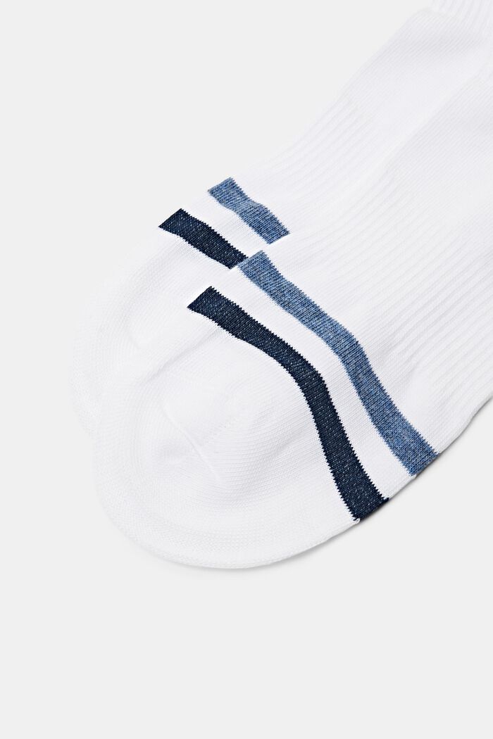 2-Pack Striped Socks, WHITE, detail image number 2