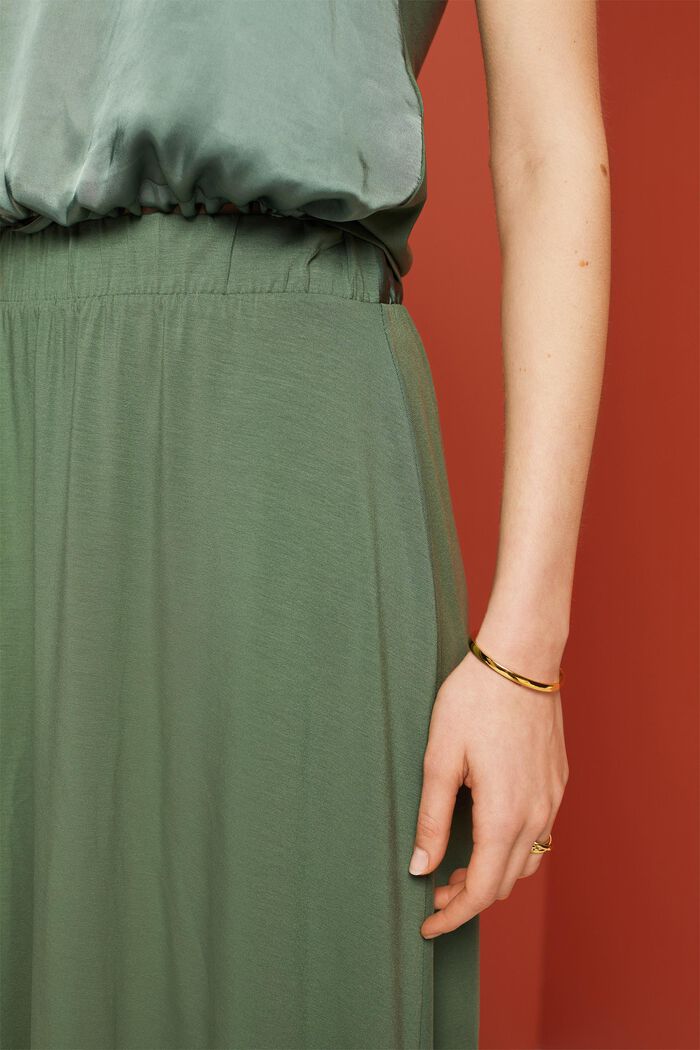 Recycled: jersey midi skirt, PALE KHAKI, detail image number 2
