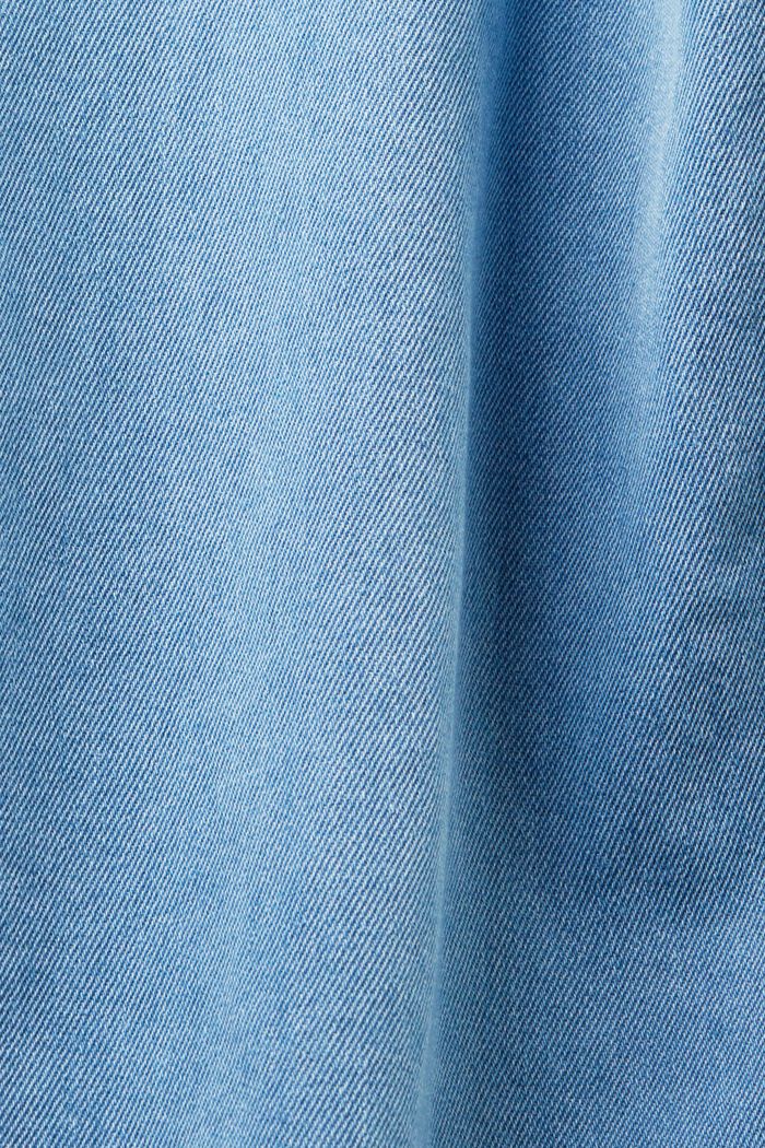 Patch Pocket Denim Shirt, BLUE LIGHT WASHED, detail image number 6