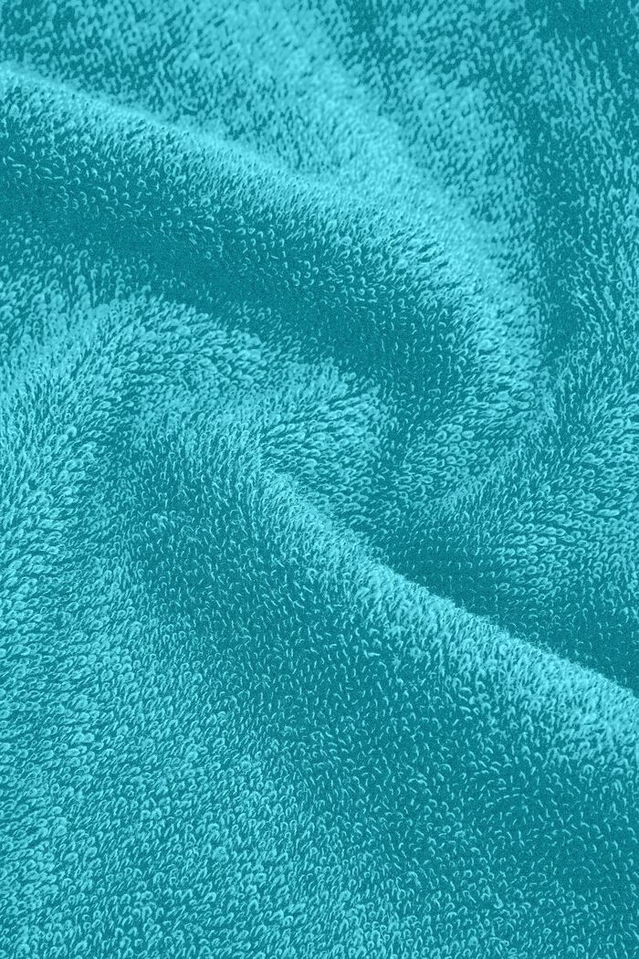 Containing TENCEL™: triple pack of terrycloth towels, TURQUOISE, detail image number 1