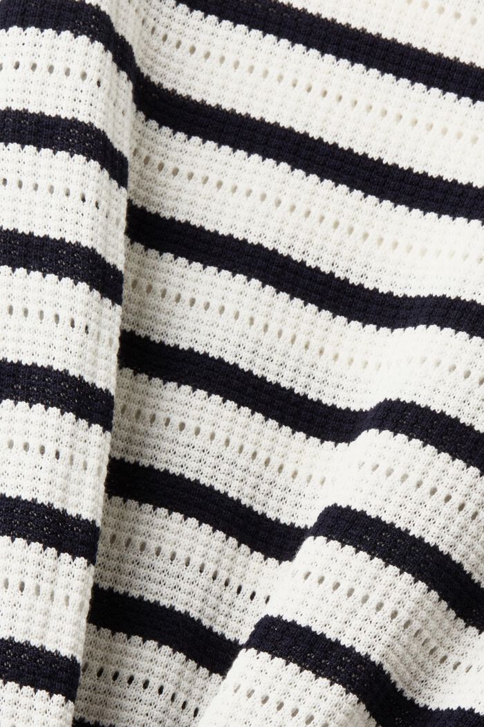 Pointelle cotton jumper, OFF WHITE, detail image number 5