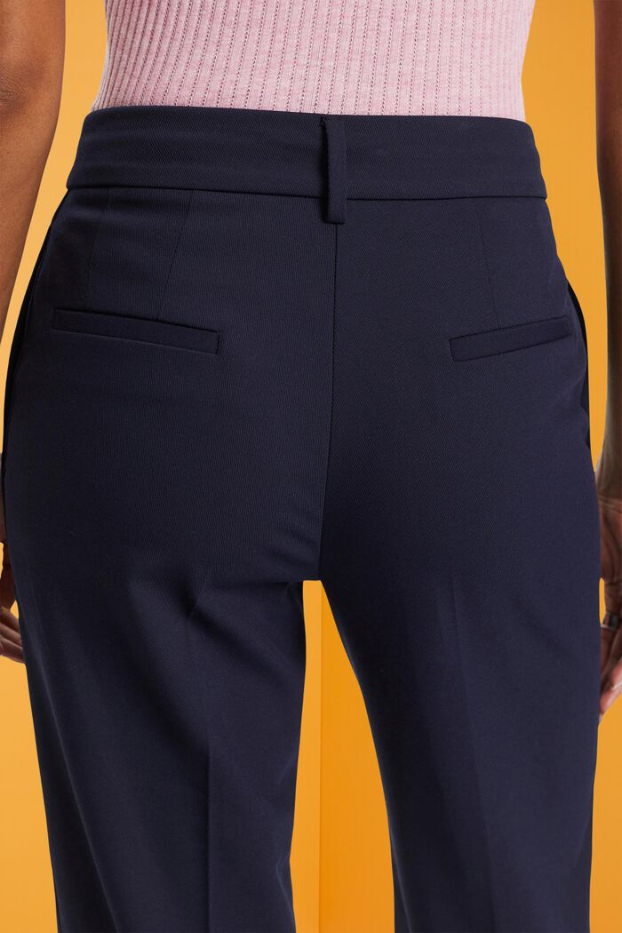 Cropped twill trousers, NAVY, detail image number 4