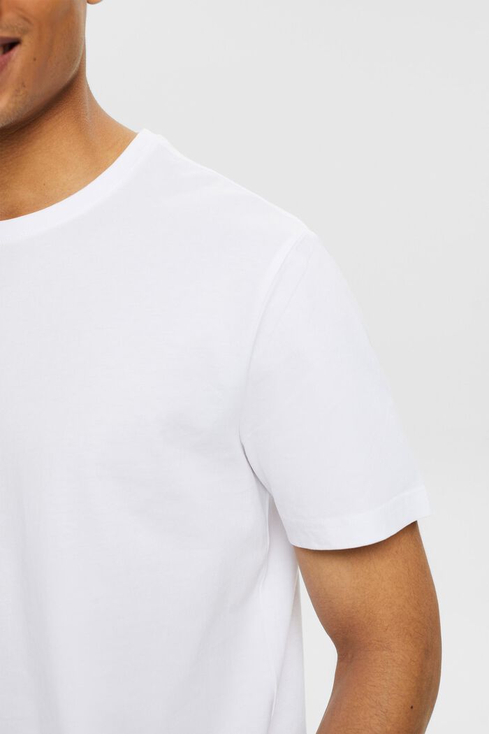 Short-Sleeve Crewneck T-Shirt, WHITE, detail image number 3