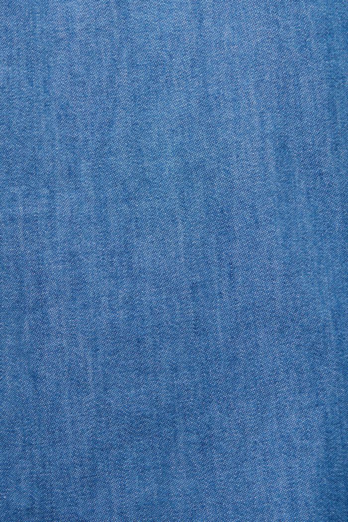 Lightweight jeans dress with a tie belt, BLUE MEDIUM WASHED, detail image number 4